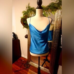 Silk Blue Blouse